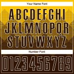 Soccer Sublimation Uniform Gold Custom Jersey Brown-White