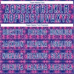 Soccer Custom Royal-White Pink Shapes Geometric Uniform Jersey Sublimation