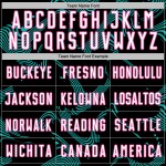 Uniform Lines Curve Jersey White Custom Aqua-Pink Black Sublimation Soccer Sports