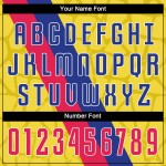 Soccer Gold Red-Royal Custom Uniform Jersey Sublimation