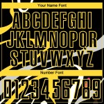 Black Gold Custom Sublimation Shapes Uniform Jersey Soccer Fluid