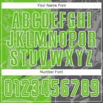 Aurora Sublimation Soccer Gray Custom Graffiti Green-Steel Pattern Uniform Scratch Jersey