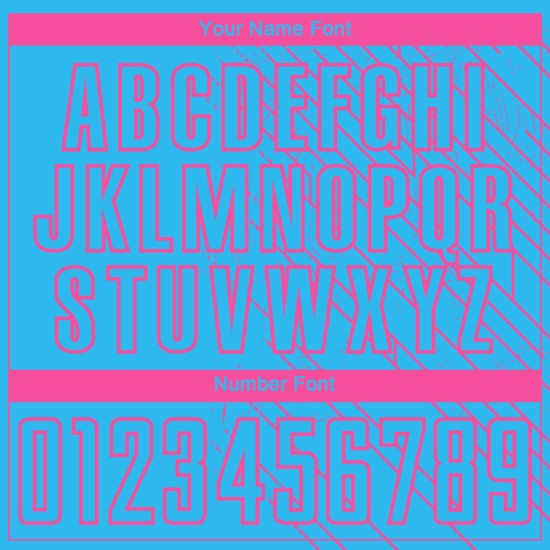 Pink Lines Soccer Jersey Custom Uniform Blue Sky Sublimation