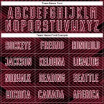 Jersey Soccer Line Custom Black-White Crimson Uniform Sublimation