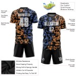 White-Black Third Soccer Jersey Custom Figure Uniform Sublimation