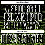 Sublimation Line Uniform Green-White Neon Soccer Jersey Black Custom Sublimation Line Uniform Green-White Neon Soccer Jersey Black Custom