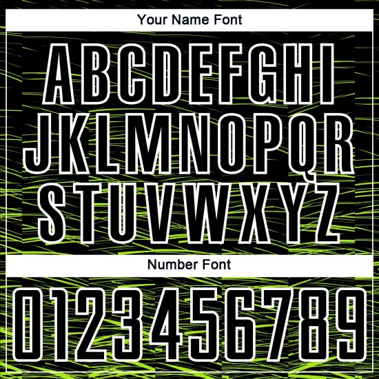 Sublimation Line Uniform Green-White Neon Soccer Jersey Black Custom Sublimation Line Uniform Green-White Neon Soccer Jersey Black Custom