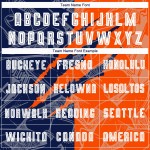 Custom Scratch Jersey Uniform Navy-Orange Soccer Graffiti Pattern Sublimation