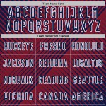 Crimson-White Jersey Line Uniform Navy Soccer Custom Sublimation