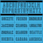 Custom Shape Geometric Blue Black Uniform Soccer Sky Sublimation Jersey