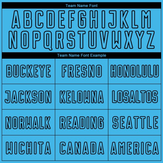 Custom Shape Geometric Blue Black Uniform Soccer Sky Sublimation Jersey