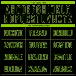 Uniform Jersey Fashion Pinstripe Soccer Green Black Fade Custom Sublimation Neon