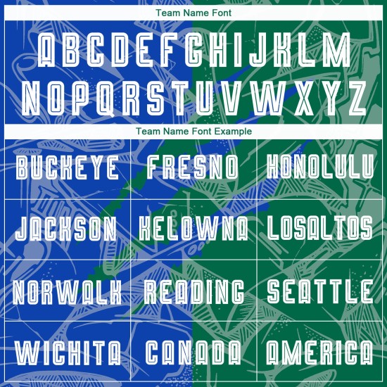 Sublimation Thunder Scratch Green Soccer Pattern Jersey Uniform Blue-Kelly Custom Graffiti