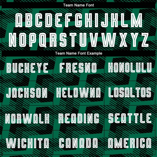 Line Green Jersey Custom Soccer Sublimation White-Kelly Black Uniform