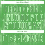 Green Neon Jersey Uniform Soccer Green-White Neon Custom Sublimation