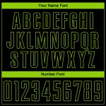 Uniform Jersey Fashion Pinstripe Soccer Green Black Fade Custom Sublimation Neon