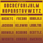 Gold Uniform Sublimation Fashion Fade Burgundy Soccer Long Jersey Custom Sleeve