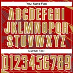 Uniform Old Lines Soccer Custom Red Gold-White Sublimation Jersey Sports