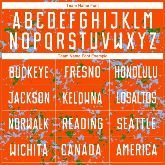 Art Sublimation Green Light Custom Jersey Orange Abstract Soccer Fragment Uniform Blue-Grass