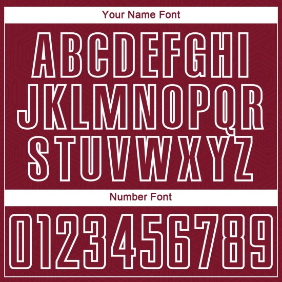 Jersey Shape Custom Soccer Crimson Sublimation Geometric Uniform White