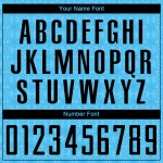 Sky Geometric Sublimation Custom Jersey Uniform Blue Soccer Shapes Black