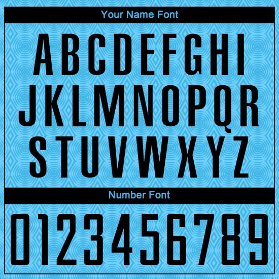 Sky Geometric Sublimation Custom Jersey Uniform Blue Soccer Shapes Black