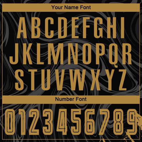 Sublimation Old Black Uniform Custom Jersey Gold Soccer