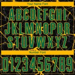 Custom Green-Gold Black Kelly Uniform Sublimation Soccer Jersey