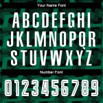 Line Green Jersey Custom Soccer Sublimation White-Kelly Black Uniform