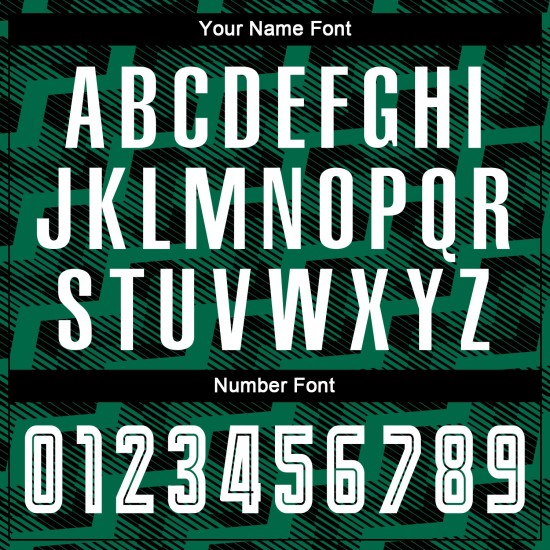 Line Green Jersey Custom Soccer Sublimation White-Kelly Black Uniform