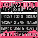 Neon Pink-White Soccer Art Abstract Jersey Uniform Fragment Black Sublimation Custom