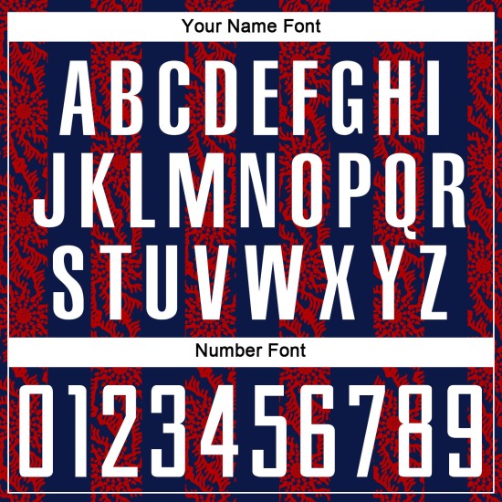 Abstract Shape Sublimation Soccer Uniform Navy White-Red Custom Jersey