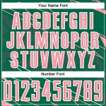 Medium Uniform Sublimation Soccer Jersey Custom Green Sports Pink-White Lines Kelly