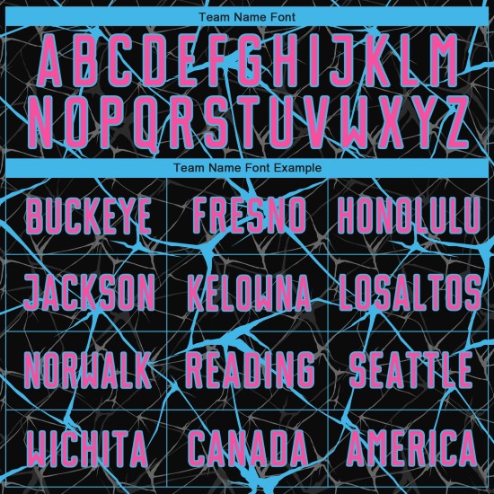 Black Soccer Jersey Blue Sublimation Custom Uniform Pink-Sky