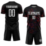 Fragment Abstract Jersey Red-Royal Custom Black Sublimation Soccer Art Uniform Fragment Abstract Jersey Red-Royal Custom Black Sublimation Soccer Art Uniform