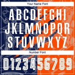 Custom Scratch Jersey Uniform Navy-Orange Soccer Graffiti Pattern Sublimation