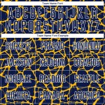 Uniform Gold-White Jersey Splash Soccer Network Abstract Navy Custom Sublimation