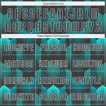 Jersey Custom Soccer Uniform Black-Teal Sublimation Black