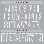 Geometric Sublimation Gray-White Custom Shape Jersey Soccer Uniform Red