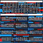 Blue-White Soccer Lines Jersey Sublimation Custom Black Sky Uniform