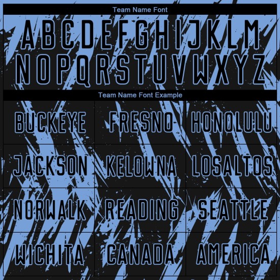 Blue Sublimation Black Uniform Jersey Light Custom Soccer