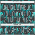 Jersey Custom Soccer Uniform Black-Teal Sublimation Black