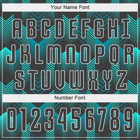 Jersey Custom Soccer Uniform Black-Teal Sublimation Black