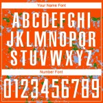 Art Sublimation Green Light Custom Jersey Orange Abstract Soccer Fragment Uniform Blue-Grass