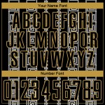 Black Gold-White Jersey Sublimation Shape Uniform Custom Geometric Old Soccer