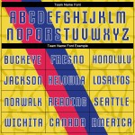 Soccer Gold Red-Royal Custom Uniform Jersey Sublimation