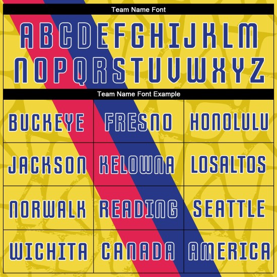 Soccer Gold Red-Royal Custom Uniform Jersey Sublimation