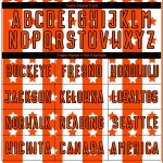 Custom Black-White And Sublimation Orange Stripes Stars Uniform Jersey Soccer Custom Black-White And Sublimation Orange Stripes Stars Uniform Jersey Soccer