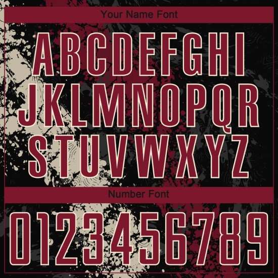 Jersey Uniform Custom Crimson-Cream Sublimation Soccer Black