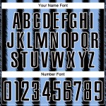 Light Uniform Soccer Line Black Custom Sublimation Blue-White Jersey Light Uniform Soccer Line Black Custom Sublimation Blue-White Jersey